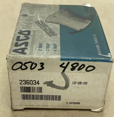 New | in-Stock ASCO 236034 Pump & Valve Parts | Surplus Asset Holdings #1216164