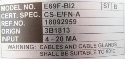 NEW FOXBORO E69F-BI2-CSEFNA SIGNAL CONVERTER E69FBI2CSEFNA