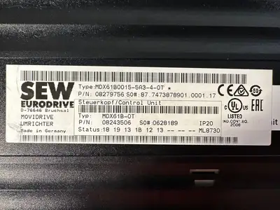 Sew-Eurodrive MDX61B0015-5A3-4-0T / MDX60A0015-5A3-4-00 (12.4.6)