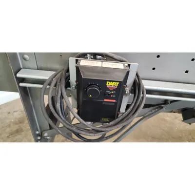 Used 7.5"W X 10'L Stainless Steel Tabletop Belt Chain Conveyor