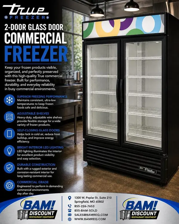 Used TRUE GDM - 49F - LD Display Freezers Missouri US | BAM Discount Restaurant Equipment #1397929