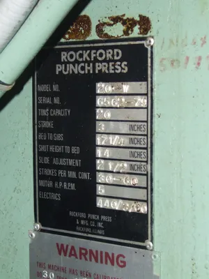 USED ROCKFORD 20-W