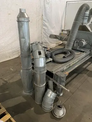 96" X 96" BURR-ABRADOR TOP SIDED DEBURRING MACHINE. STOCK # 0746323