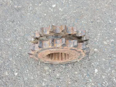 Roller Chain Sprocket HD120B16T20SPLINE, Double, 16 Teeth, Splined