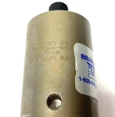 USED BRANSON ULTRASONIC HORN SILVER BOOSTER 1-1/2” DIAMETER, SOLID