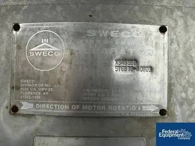 USED SWECO 48" Sweco Screen, Single Deck< model XS48