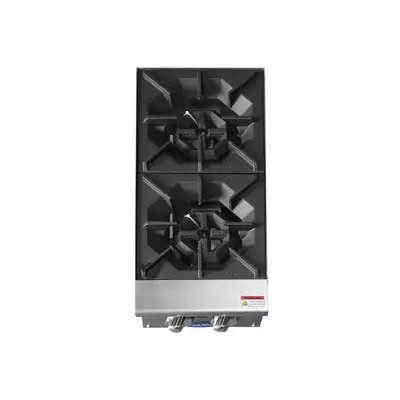 New | in-Stock Atosa New Atosa ACHP-2 HD 12" Countertop Gas (2) Burner Hotplate with Total 64,000 BTU Hot Plates Illinois US | Falcon Restaurant Supply #1375222