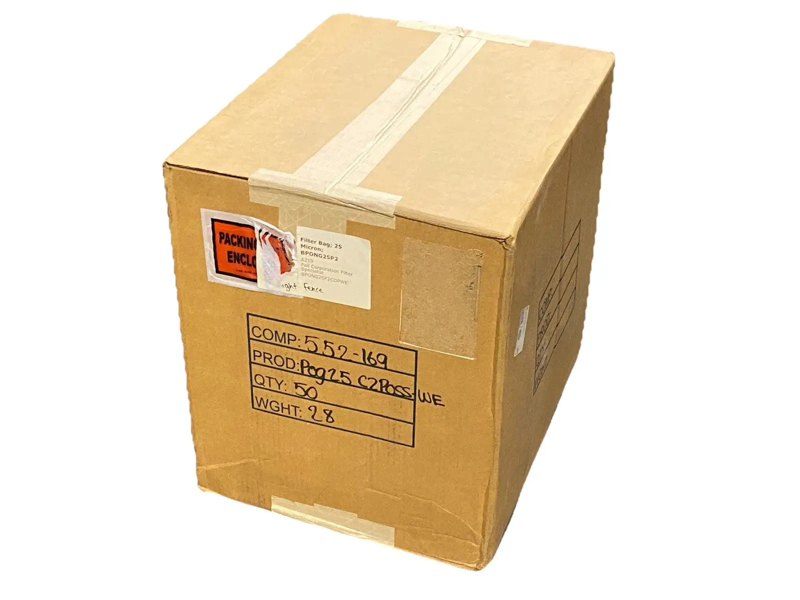 NEW PALL FILTER BAG 25 MICRON BOX OF 50