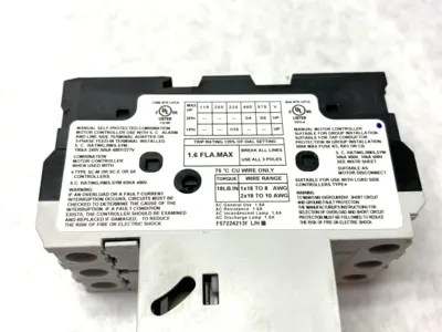 USED FUJI ELECTRIC MANUAL MOTOR STARTER