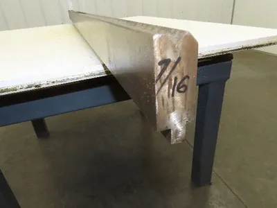 Press Brake Die 74" Long 90° V 1/2" Tang Offset 2-5/8" H 1-7/32" Wide