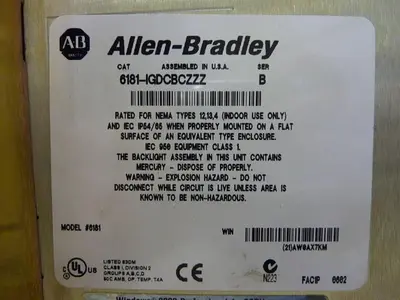 USED ALLEN BRADLEY 6181-IGDCBCZZZ SER B
