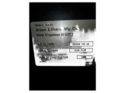 USED 1998 BROWN & SHARPE REFLEX-765-2R