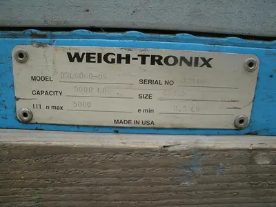 USED WEIGH TRONIX DSL-6060-05
