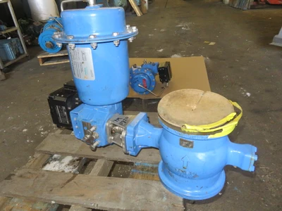 Neles Jamesbury 6" V-Ball Control Valve Air Operated