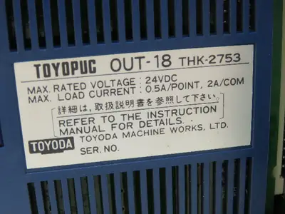 Toyoda Machine Works Toyopuc PLC Chassis Rack CPU Processor I/O Module *Read