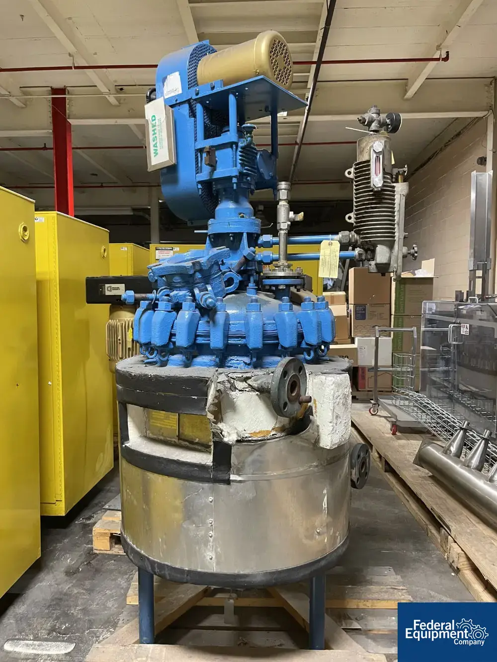 USED Pfaudler 30 Gal Pfaudler Reactor, 316 S/S, 45/80#