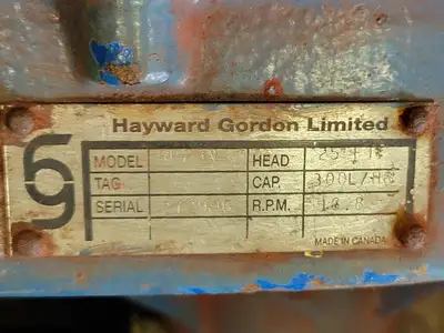 USED HAYWARD GORDON SP25N
