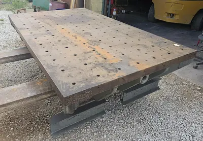 6' x 42" Heavy Duty 2" Thick Top Cast Iron Setup Fixture Table