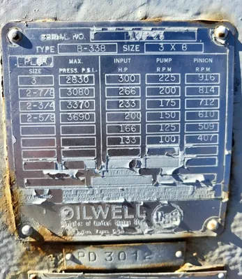 USED OILWELL B-338