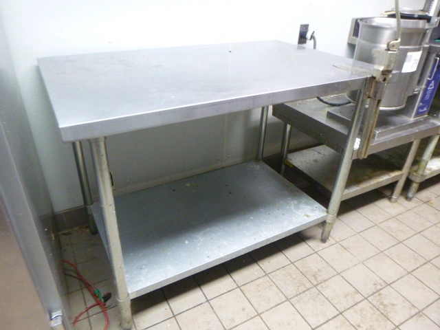 Stainless Steel Table with Can Opener