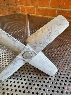 Used 39" STAINLESS STEEL MIXING SHAFT  1" DIAMETER W/  8" IMPELLER Agitator Shaft California US | Equipment Lab #1415102