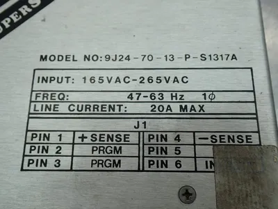 Used POWERTEC INC 9J247013PS1317A AC/DC Power Supplies Ohio US | HGR 24 #1070195