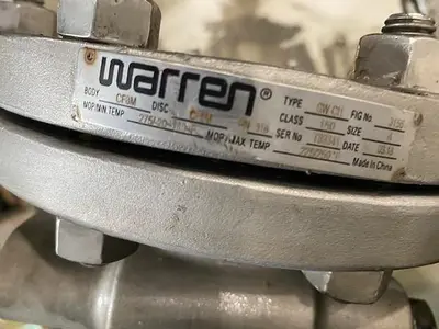 USED 2018 WARREN VALVE SW CH