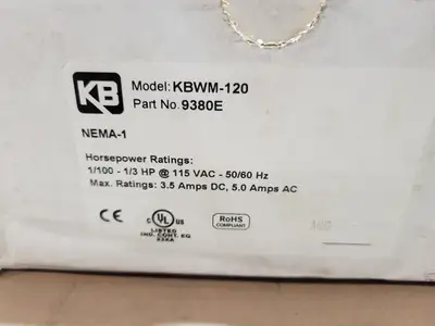 New | in-Stock KB ELECTRONICS KBWM-120 Misc Electrical & Power Parts British Columbia CA | Lenmark #1743419