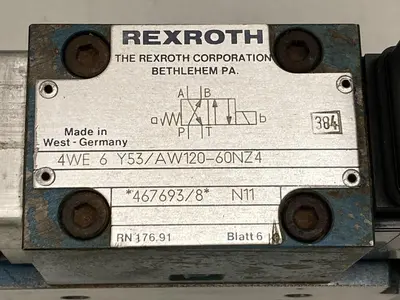 Used REXROTH 4WE6Y53/AW120-60NZ4 Solenoid Valves Ohio US | Surplus Asset Holdings #1246610