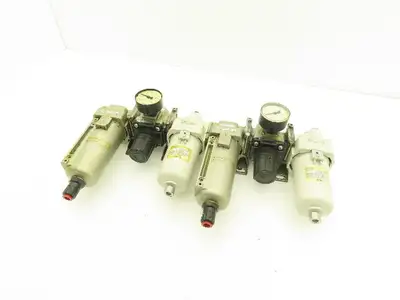 SMC AR40-N04-Z Regulator Filter Lubricator Assembly 1/2" NPT 125 psi Lot of 2