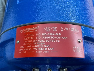 NEW MAGNETROL B15-1H2A-BLB LEVEL DISPLACEMENT SWITCH 15A 120VAC
