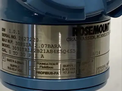 New | in-Stock Rosemount 3051TA1A2B21AB4E5Q4S5, 0306RT12AA11 Pressure Transmitters Michigan US | Maverick Industrial Sales #1496032