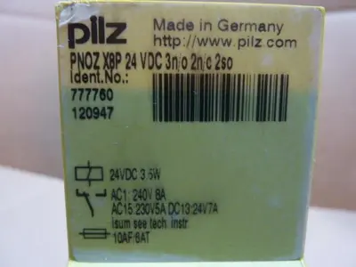 USED PILZ PNOZX8P24VDC3N/O2N/C2SO