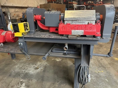 Sharples P600 and Westfalia OTA 7 centrifuge test system.