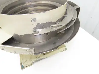 18" Vibratory Bowl Parts Feeder 115V Magnetic Coil Stainless 7/8" Wide Product