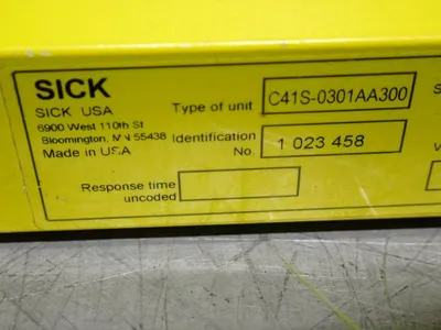 USED SICK INDUSTRIES C41S0301AA300