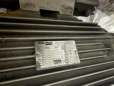 100 TON ROLLFORM INC HYDRAULIC 4 POST CUTOFF & POWER UNIT, 12" STROKE: YOBRO #24328