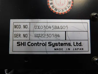 SHI Control Systems, Ltd. UX03045BAG01 Motion Controller Used