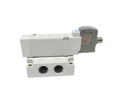 SY5140-5WOU-02T | SMC  Base Mount Solenoid Valve 5-Port 2-Position 1/4" NPT 24VDC - New