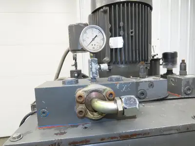 Parker Hydraulic Power Unit 44GPM 200Gal Tank Dual Variable Pump 40Hp 230/460V