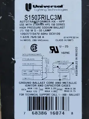 USED UNIVERSAL LIGHTING S150TRILC3M
