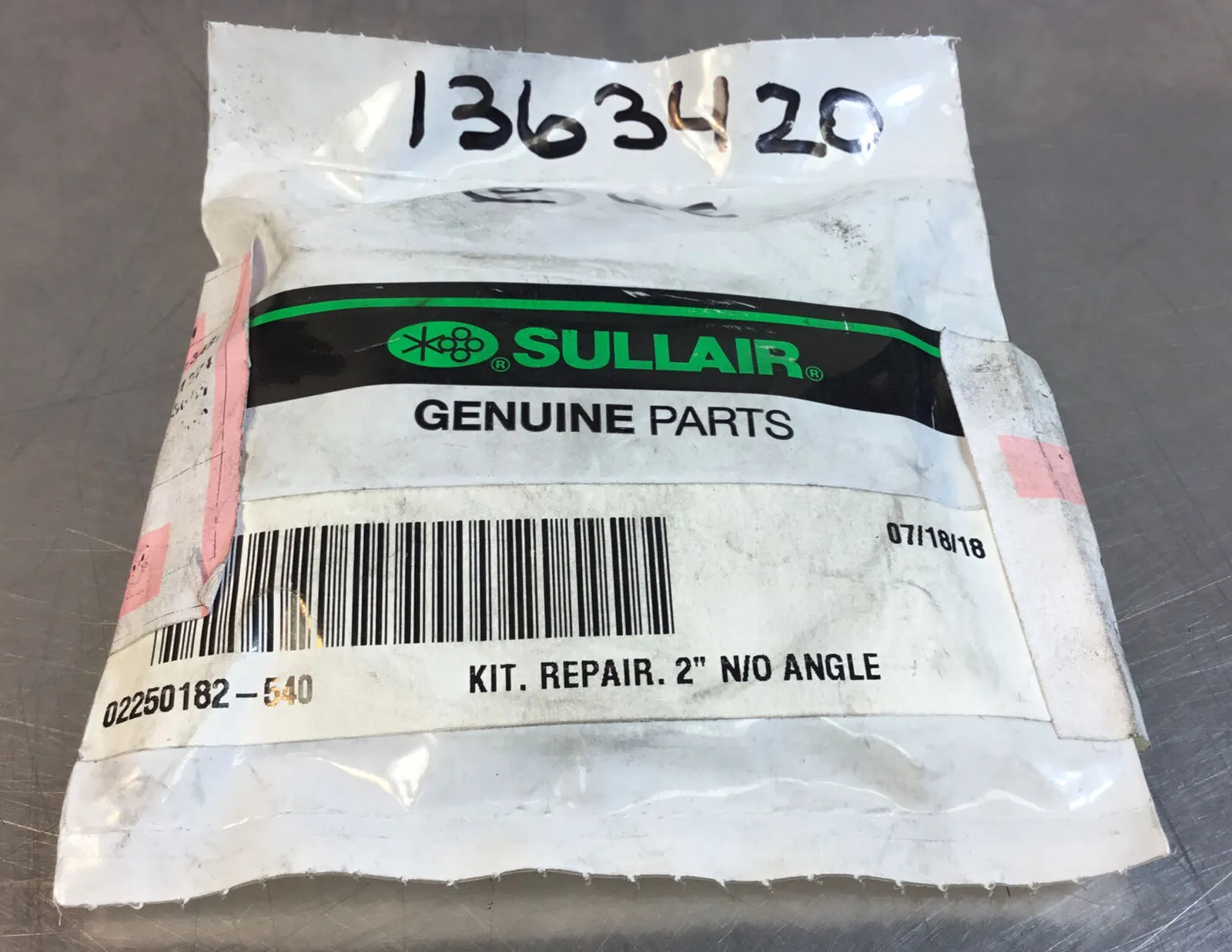 Parker / Sullair 02250182-540 Repair Kit 2” N/O Angle Loc.6A