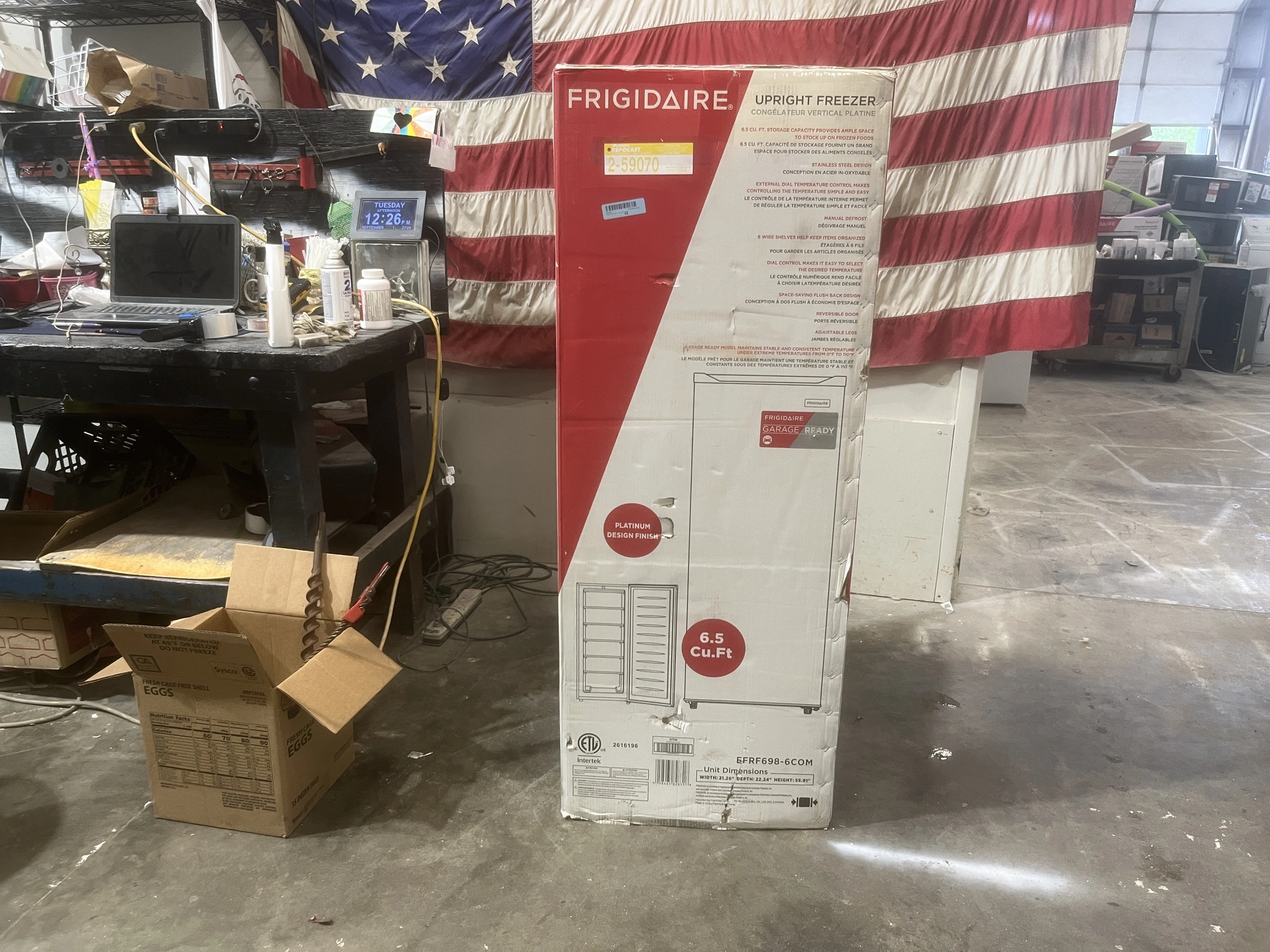 Used FRIGIDAIRE UPRIGHT FREEZER Residential Appliances Michigan US | Miedema Asset Management Group #1413795