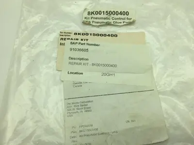 MTS 8K0015000400 Kit Pneumatic Control  For MTS Pneumatic Glue Pump