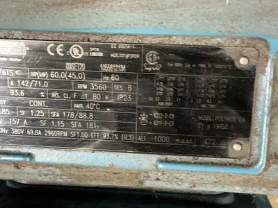 Used 2008 QUINCY COMPRESSOR QSLP60 Rotary Screw & Sliding Vane Air Compressors Ohio US | HGR 24 #1787408