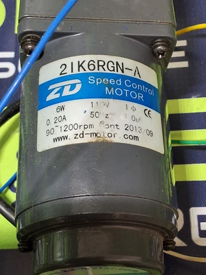 ZD 2IK6RGN-A SPEED CONTROL MOTOR WITH GEAR HEAD 2GN15K