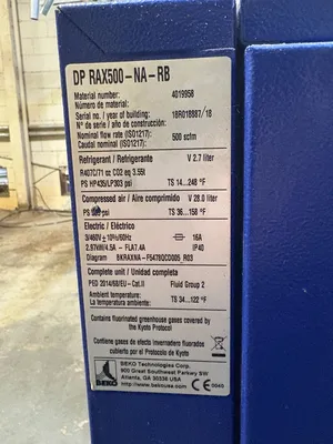Used BEKO RAX500-NA-RB Air Compressors (Misc) South Carolina US | ESS Industrial Equipment Sales #1352875