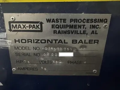 USED 2000 MAX-PAK 4872-7510AR