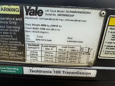 Used 2016 YALE GLP060VX Misc Forklifts Minnesota US | Birnstengel Equipment #1550182