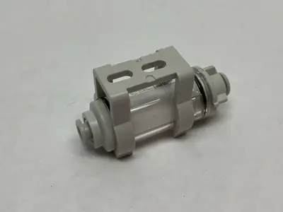 USED SMC AIR SUCTION FILTER, IN-LINE, W/ BRACKET